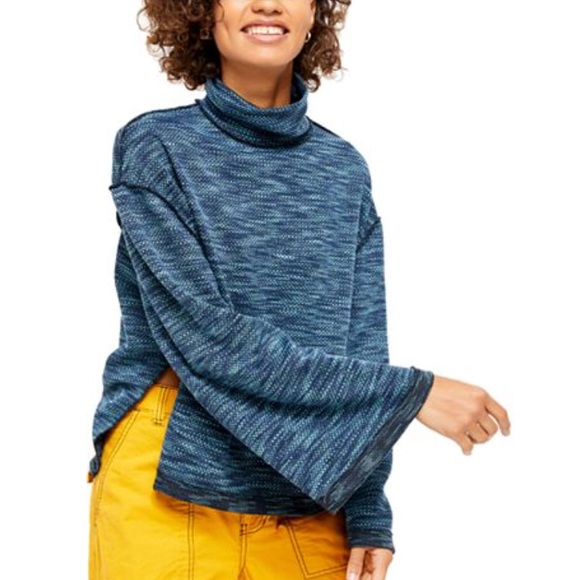 NWT Free People Sunny Days Turtleneck Top - Picture 4 of 9